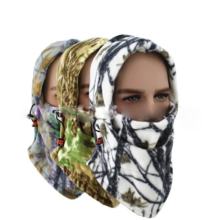 Зимняя уличная камуфляжная многофункциональная флисовая Кепка ветрозащитные