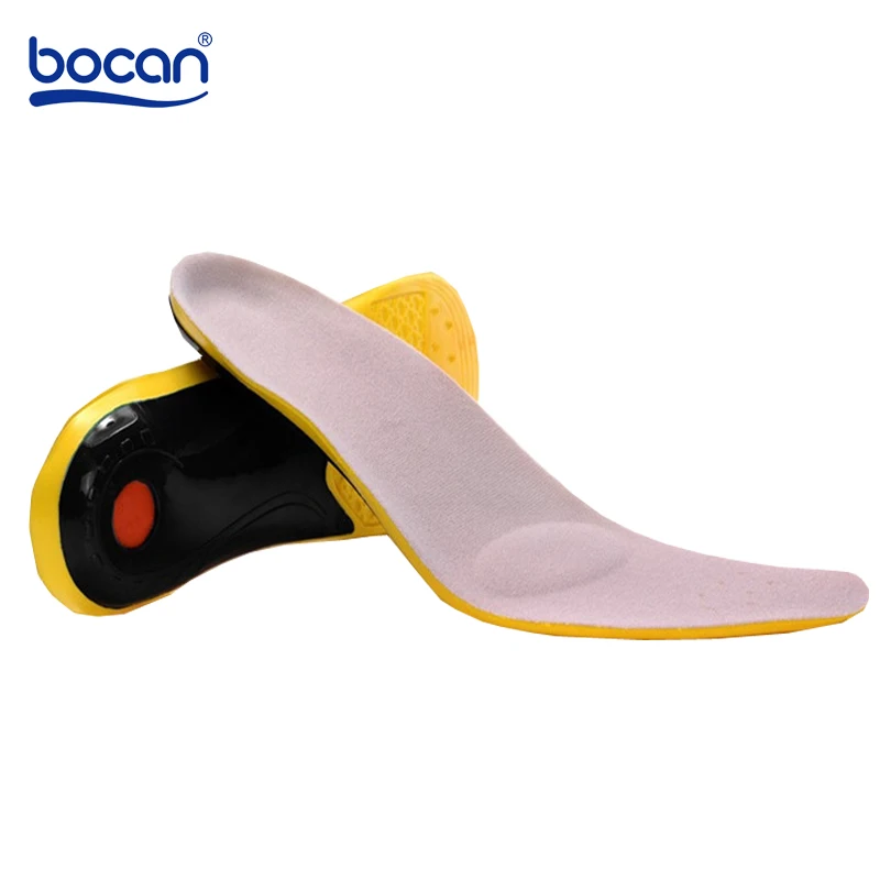BOCAN Orthopedic insoles for shoes man and women flat foot insoles arch support shock absorption 7741