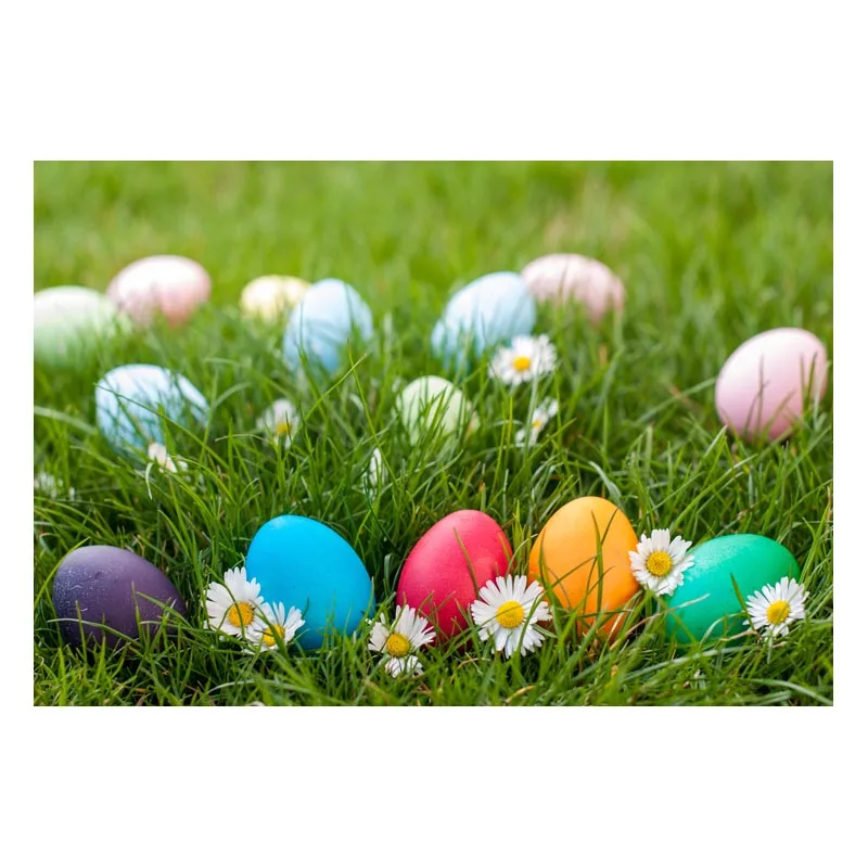 

Kids fotografia photography backdrops fabric vinyl Easter eggs photo backgrounds for children photo studio accessories GE-167