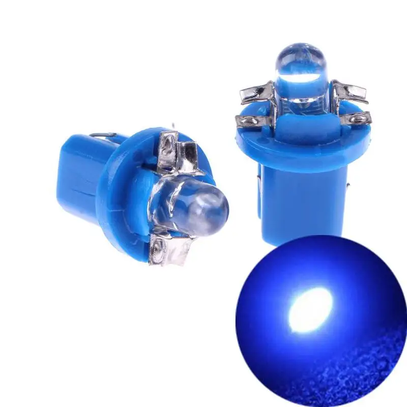 10 шт. T5 B8.5D 5050 SMD светодиодный 12 в автомобильный инструмент лампа накаливания на
