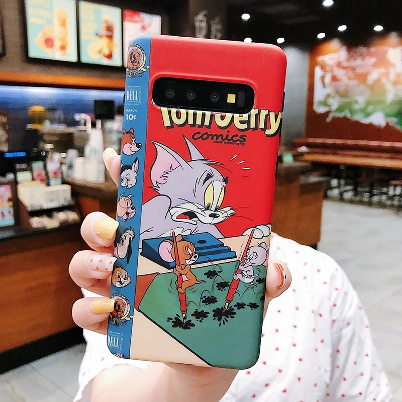 YHBB чехол S Kidmemory озорной кот мышь чехол для samsung Note 10 8 9 пары чехол на телефон с изображениями героев мультфильмов для samsung Galaxy S10 S8 S9 Plus
