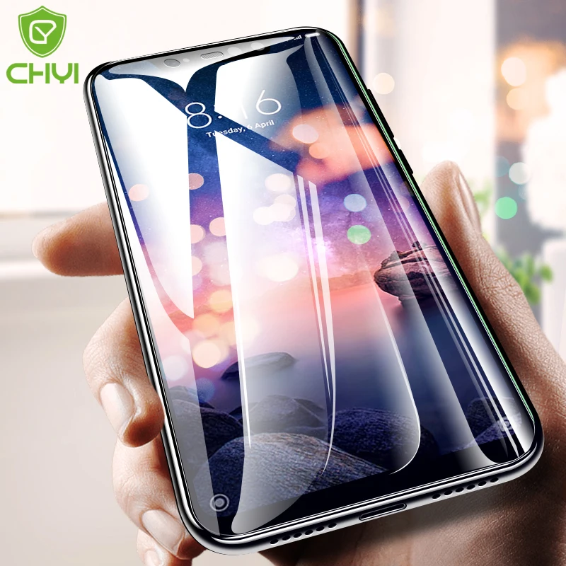 Стекло CHYI на клеевой основе для Xiaomi Redmi Note 6 Pro пленка экрана без блока экран 9H
