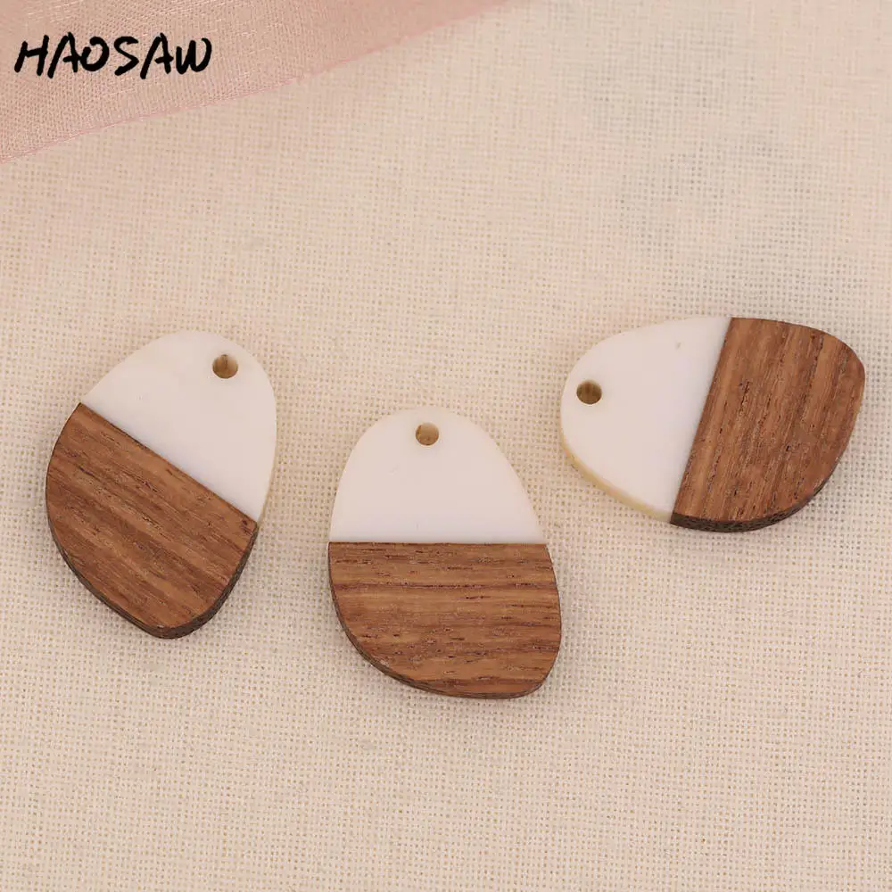 HAOSAW Choose 6 шт./лот необычная овальная/полудеревянная полуполимерная/Сделай сам