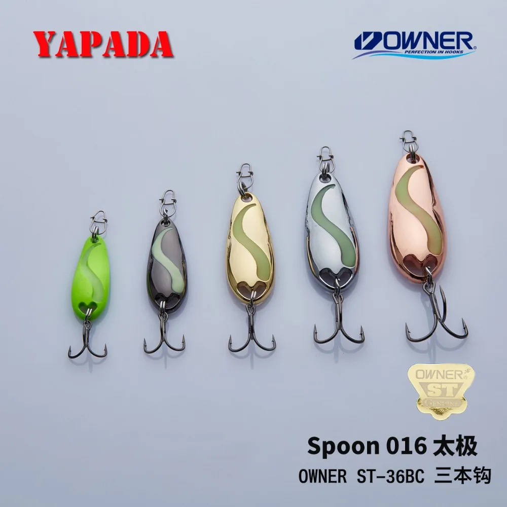 YAPADA ложка 016 TaiChi светящийся 3 5 г усиленный тройной крючок многоцветный 33 мм