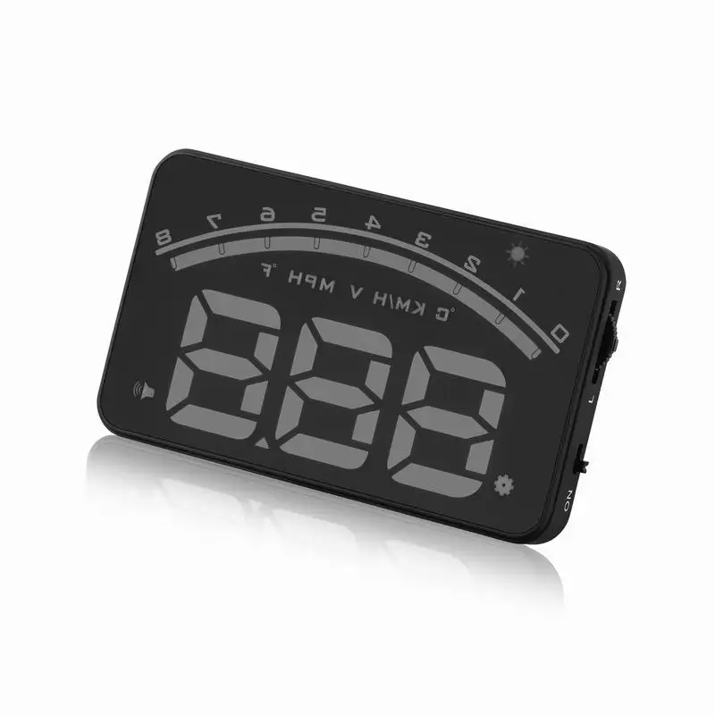 

Universal 3.5'' M6 HUD Auto Head Up Display MPH KM/H OBD2 Fuel Speed Warning Speed High Qualtiy