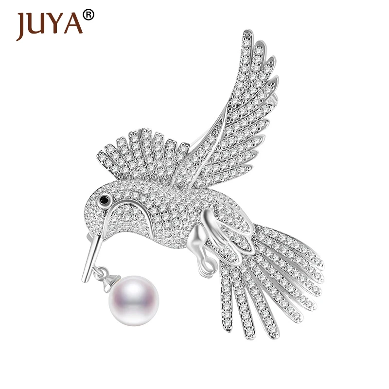 Рождественская брошь ювелирных изделий летающая птичка с красным краном