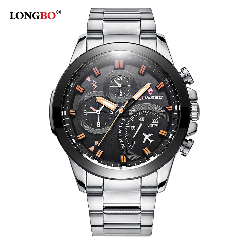LONGBO военные армейские мужские часы Reloj из нержавеющей стали спортивные кварцевые