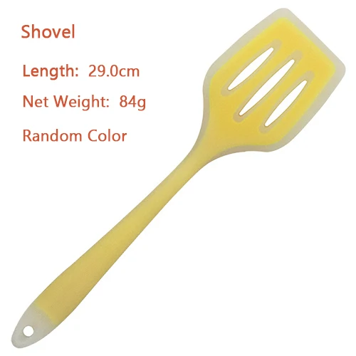 Shovel 1 шт. 8 видов стилей нейлоновая силиконовая кухонная посуда красочная ложка лопатка щетка дуршлаг кухонная утварь кухонные инструменты - Цвет: Shovel
