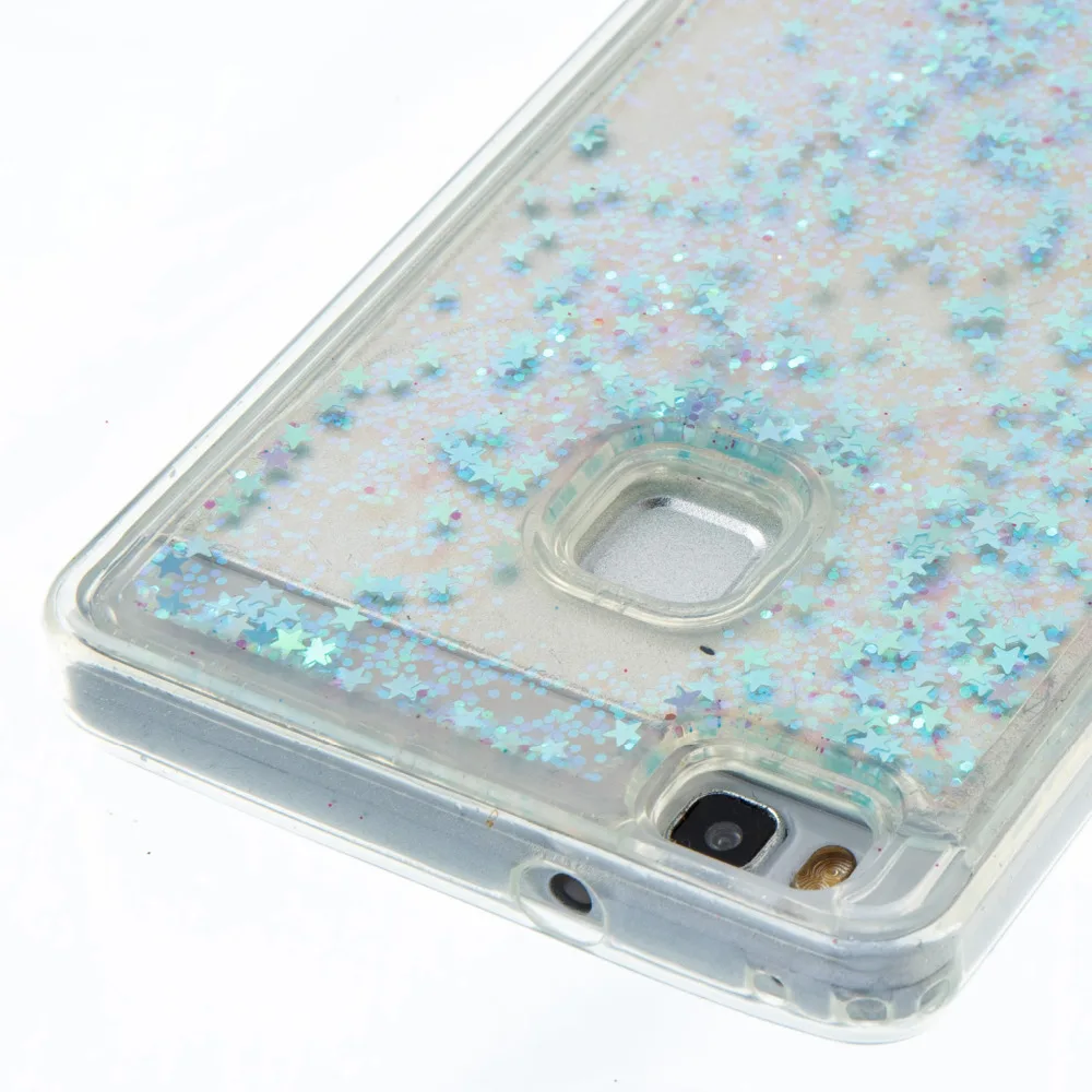 High quality soft Glitter Dynamic Liquid Quicksand Phone Back Cover Case For Huawei P9 LITE |