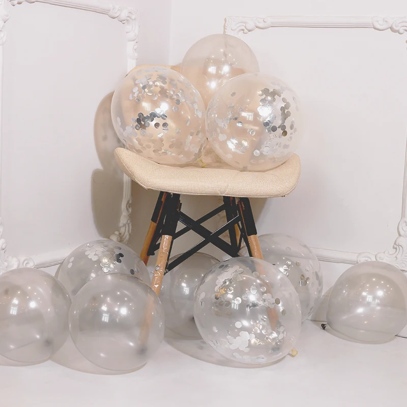 Набор воздушных шаров из розового золота с конфетти 10 шт./лот|Воздушные шары и