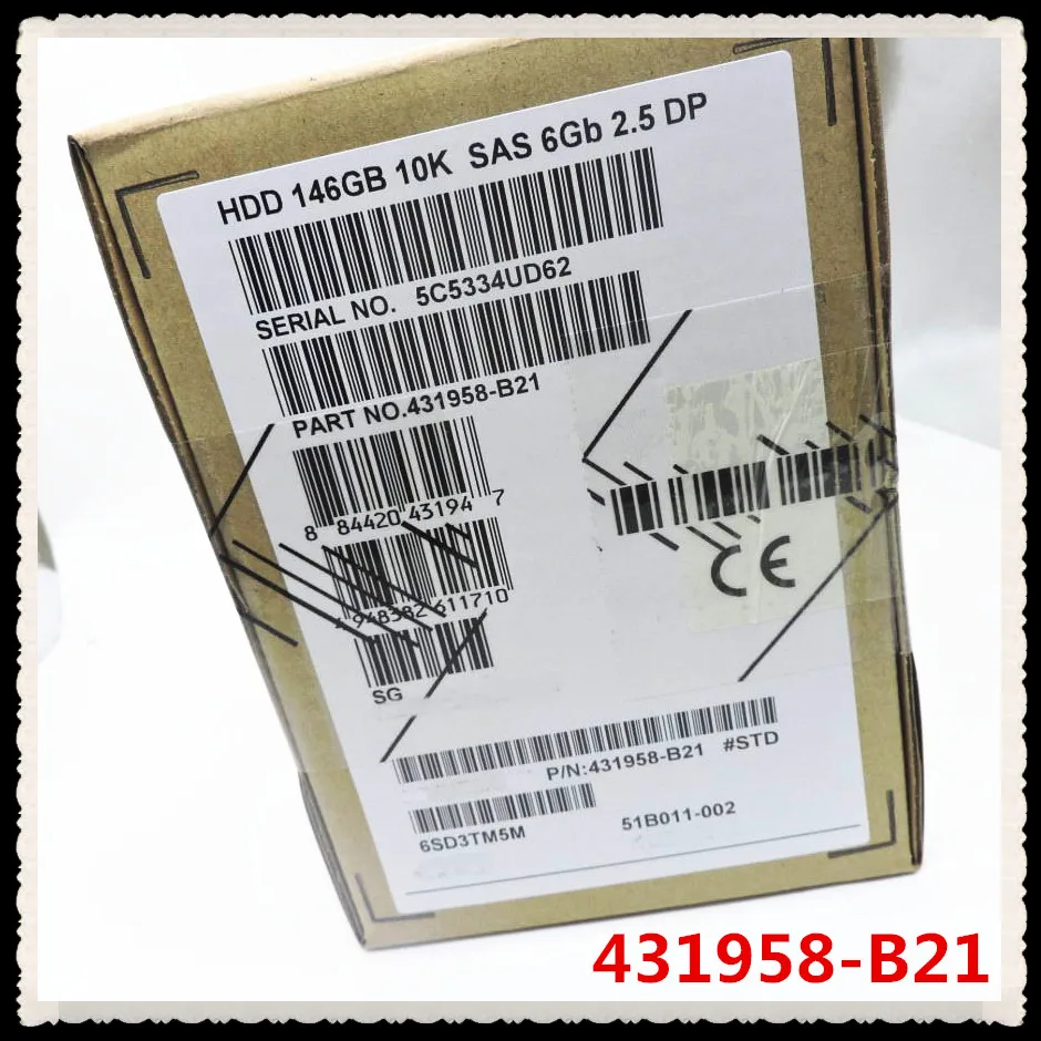 В коробке 3 года гарантии 146G 10K 2,5 SAS 431954-003 DG146ABAB4 375863-012 нужно больше углов фотографии, пожалуйста, свяжитесь со мной