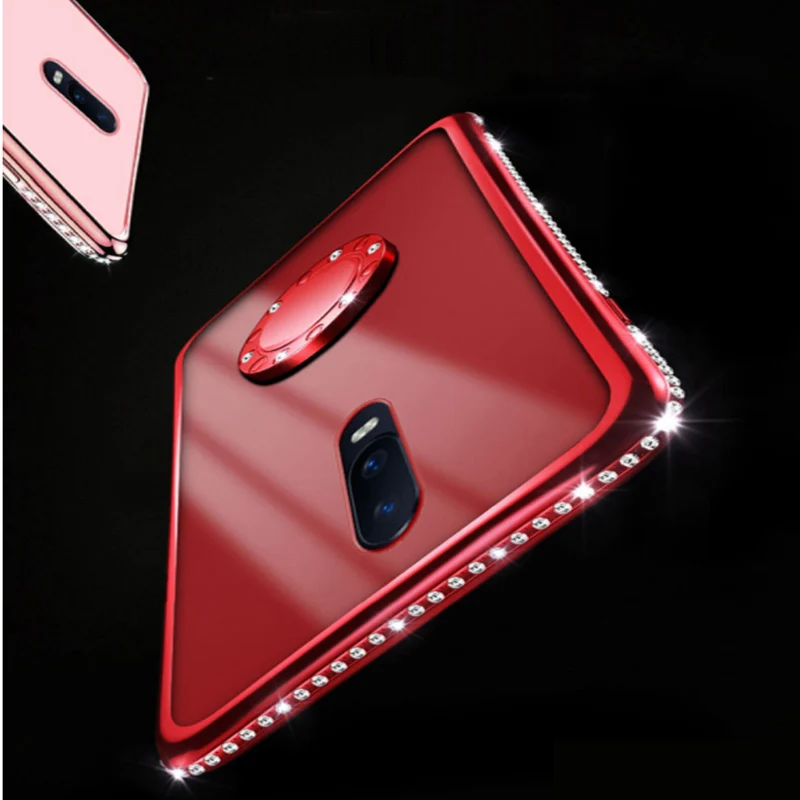 R17 pro case Bling Rhinestone Glitter Soft Silicone TPU Phone Case For OPPO R17Pro cases OPPOR17 Pro Diamond Girl back cover | Мобильные