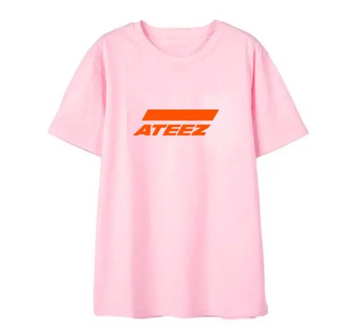 20 Новое поступление kpop ateez поддерживающая Круглая горловина футболка с коротким рукавом для Летний стиль унисекс модные свободные k-Поп Футболка 5 видов цветов - Цвет: 20