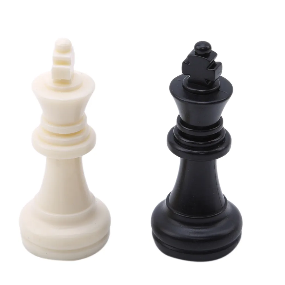 Ellenmar Chess Board Game Pieces Set International Complete Chessmen White and Black | Дом и сад
