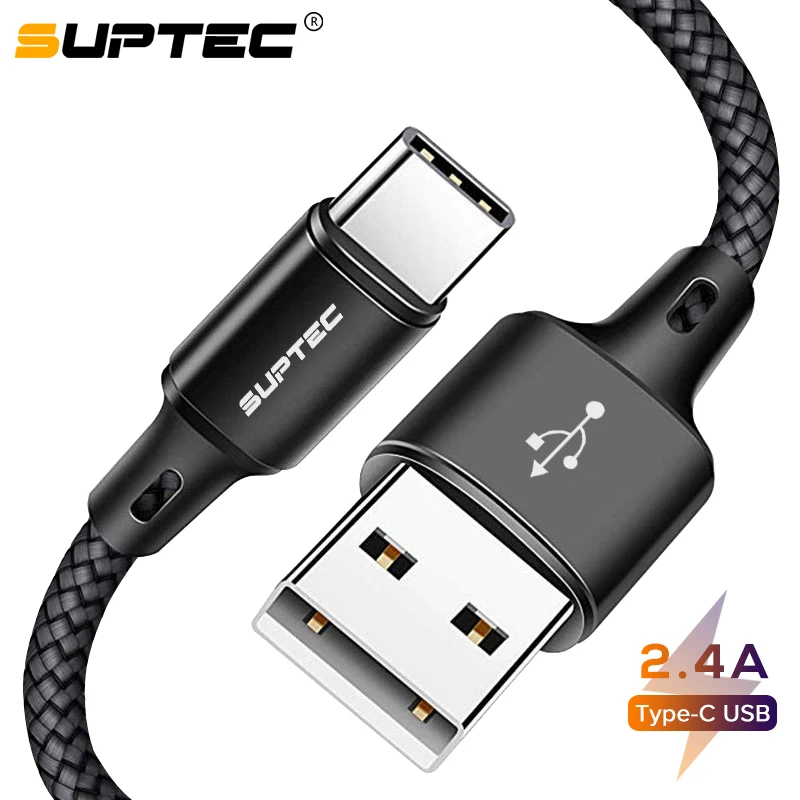 Кабель USB Type C SUPTEC для Xiaomi Redmi Note 7 быстрая зарядка кабель Type-C телефона Samsung S9 Huawei P20