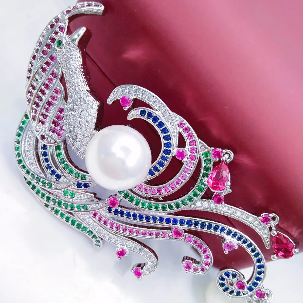Luxury Bird Brooches For Women 2017 Fashion Colorful Crystal Stone Brooch Scarf Lapel Pins Animal Jewelry for Chirstmas | Украшения и