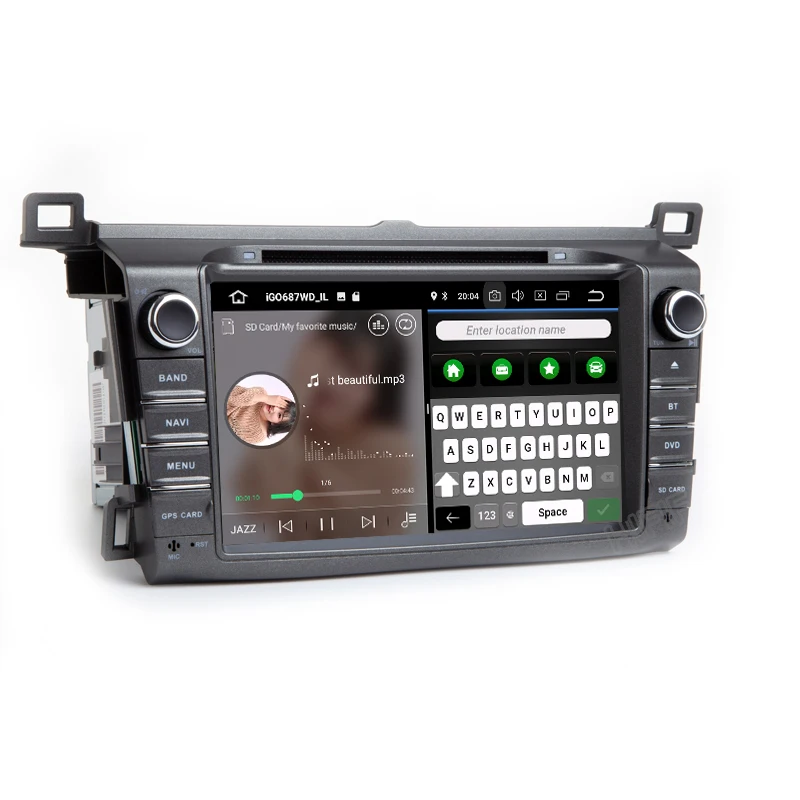 Автомобильный GPS-навигатор 8 дюймов DSP IPS 4G RAM Android 11 для Toyota RAV4 2013 2014 2015 DVD-плеер