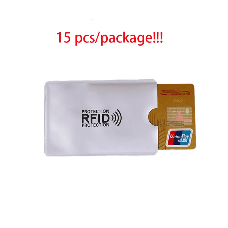 KUDIAN BEAR, 15 шт., RFID держатель для карт, блокирующий считыватель, замок, держатель банковских карт, маленький безопасный мужской Чехол для карт, кошелек BIH099 PM49
