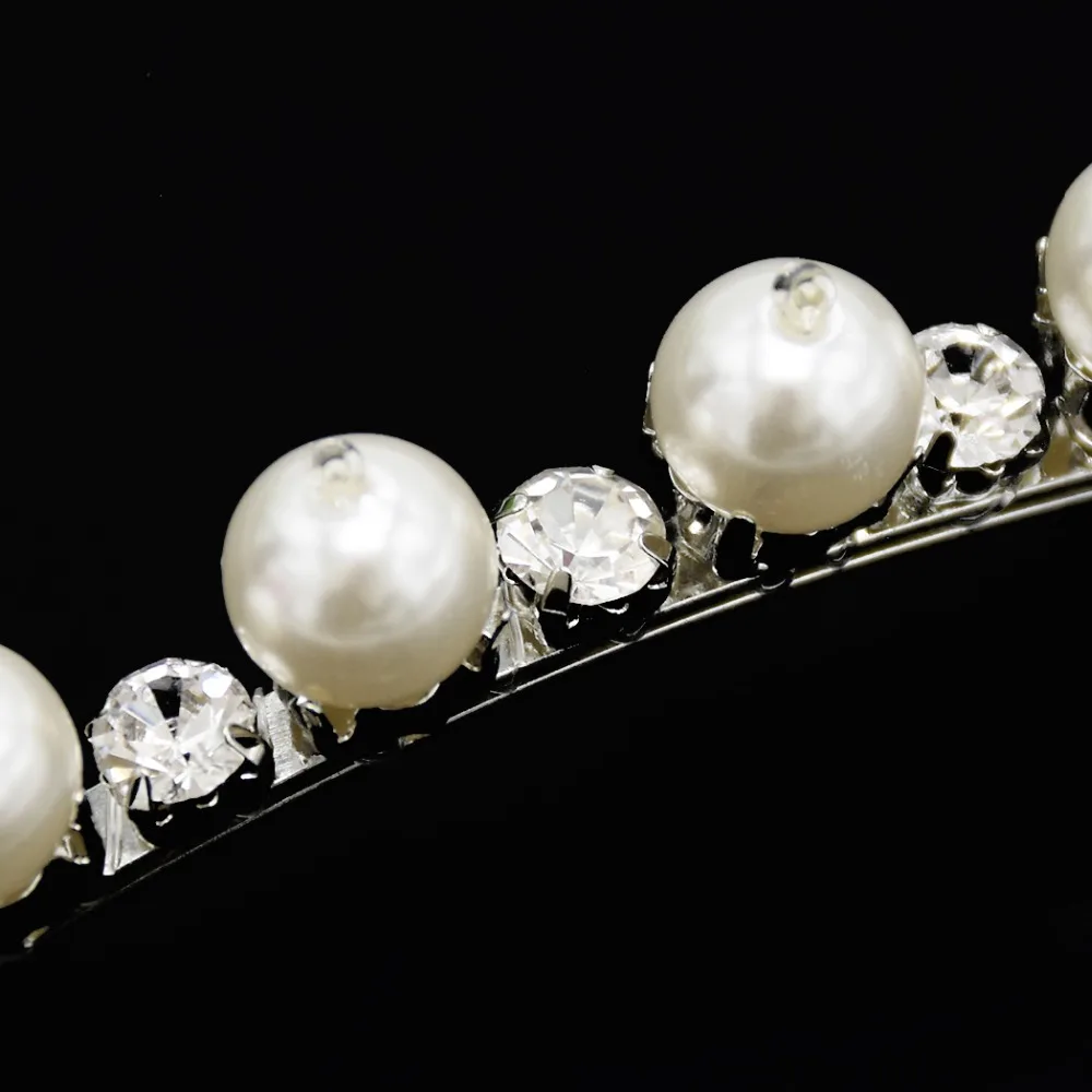 

Simulated Pearl Crystal Headwear Barrettes Hairpin For Girls Bride Hairgrip Hair Clip Headpiece Wedding Jewelry Hair Accessories