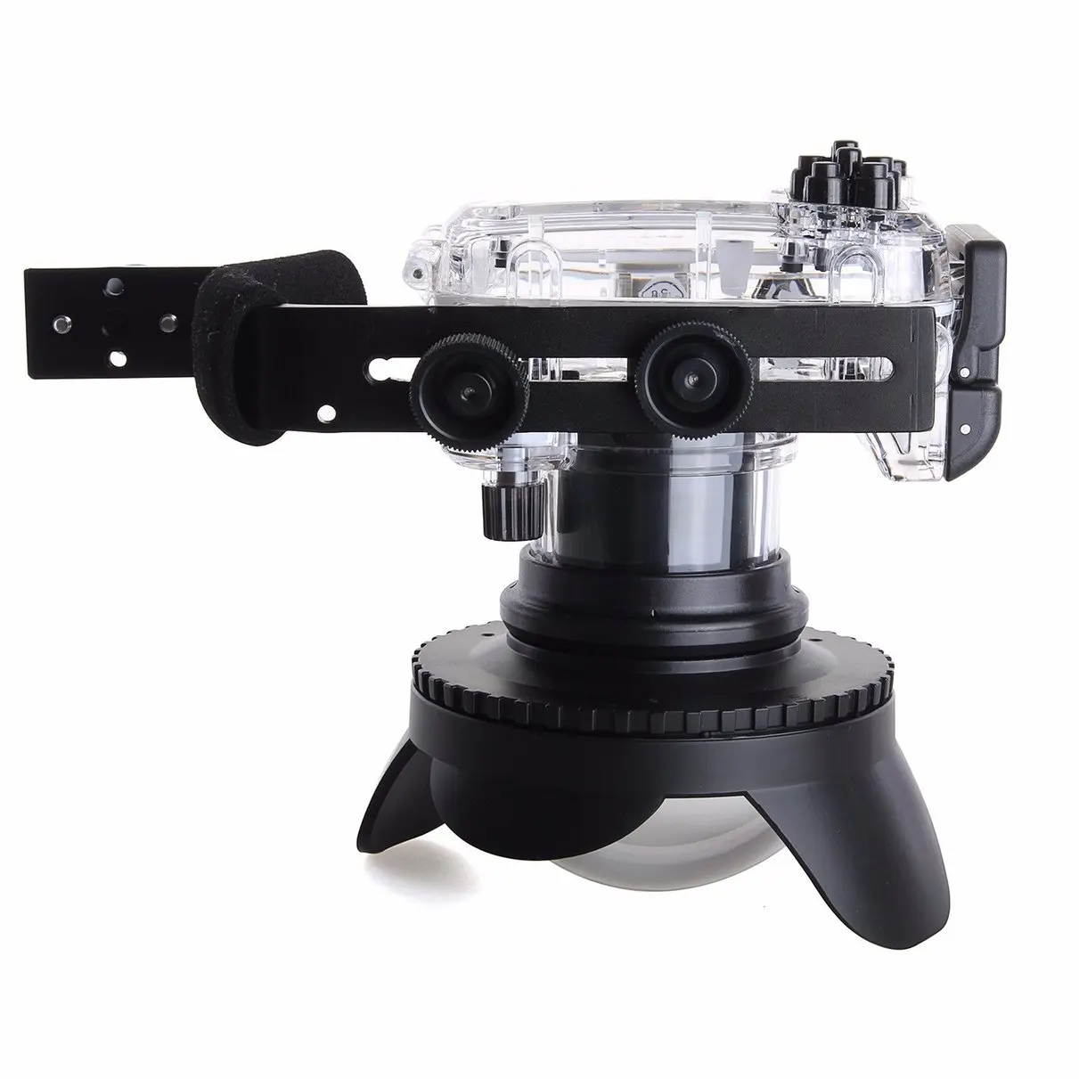 

40m Waterproof Underwater Camera Housing Diving Case for SONY RX100 II + 67mm Fisheye Lens + Aluminium Diving handle w/ filter