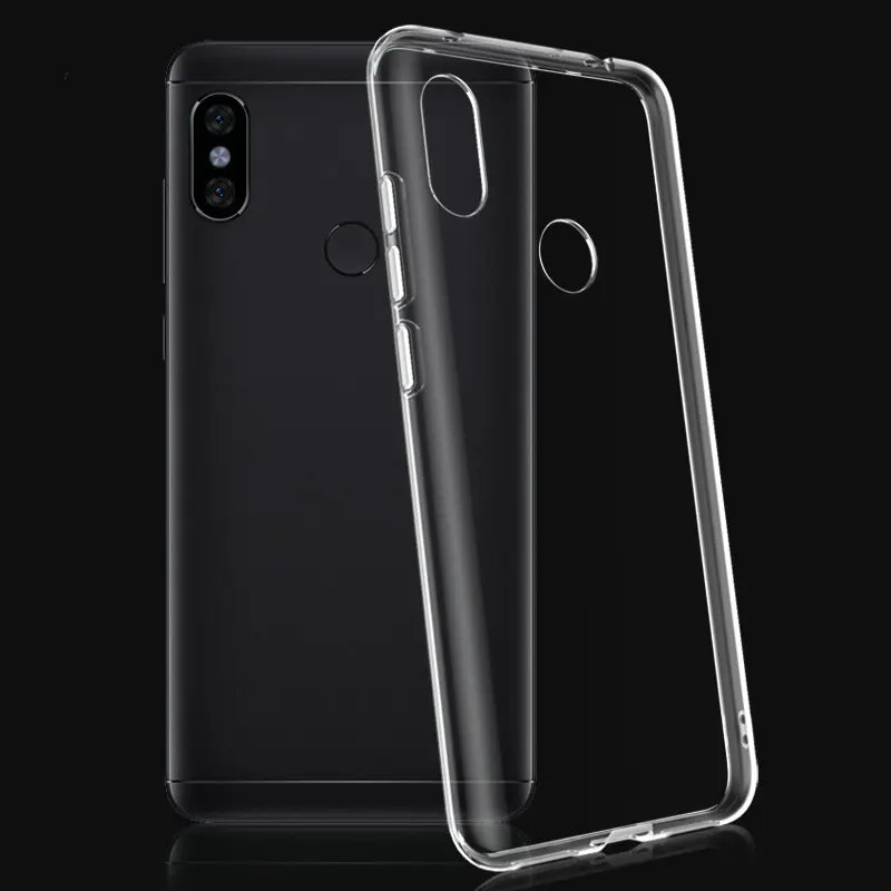 Прозрачный Анти-телефон с распознаванием отпечатка пальца чехол для Xiaomi Redmi Note 7
