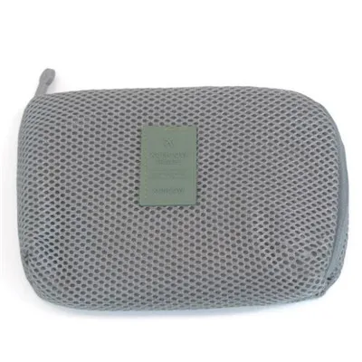 Large Gray Корейская версия ударопрочной цифровой сумка для хранения мобильных телефонов кабель питания зарядное устройство сортировочная сумка модная дорожная сумка для цифровых устройств - Цвет: Large Gray