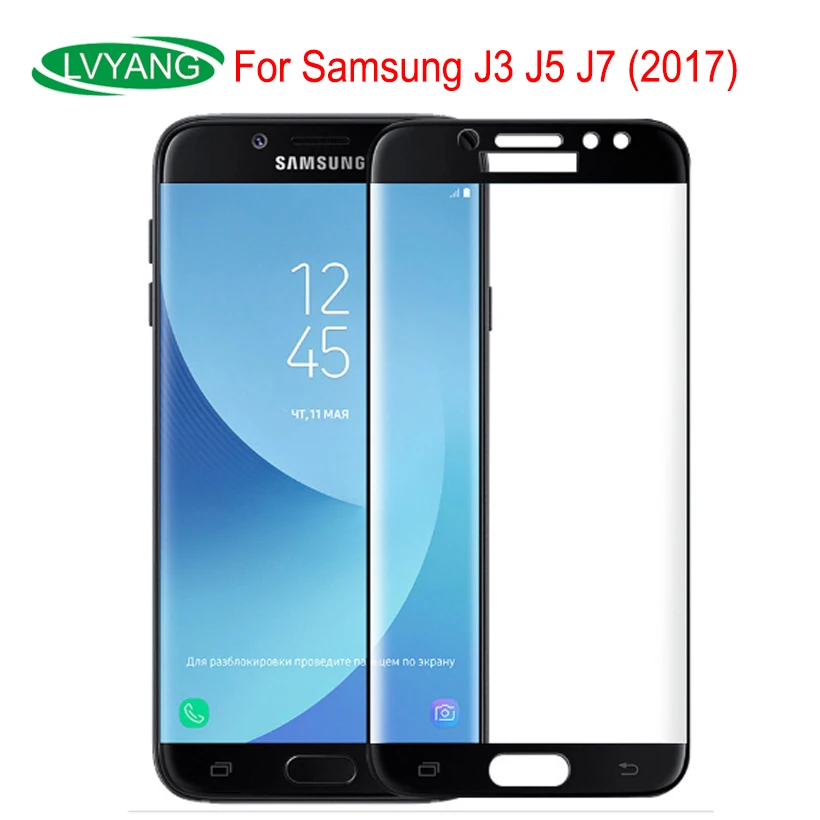 Защитный Стекло для samsung Galaxy J7 j730 2017 J5 j530 J3 j330 закаленное J 530 полный Экран