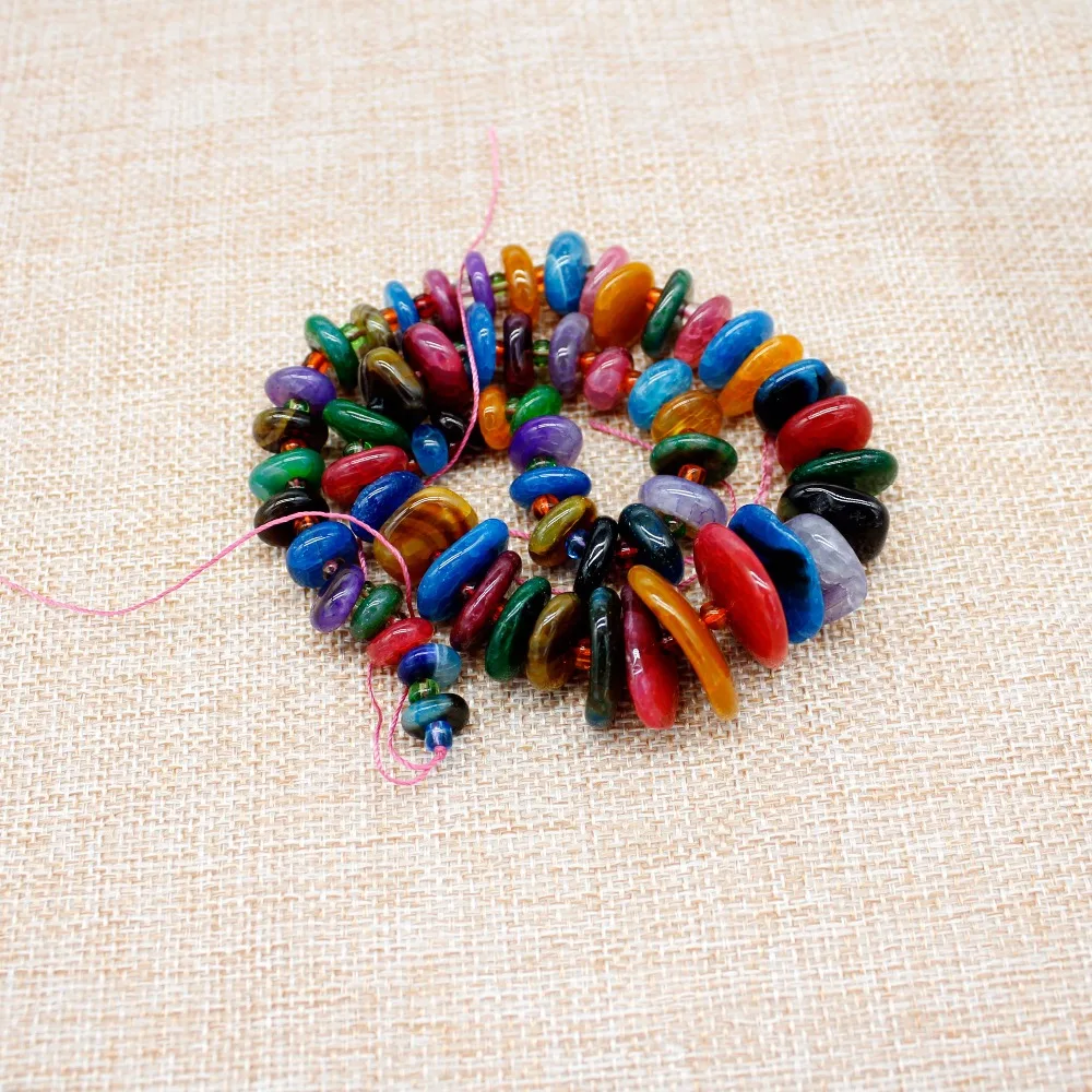 

free shipping Potato Shape Stone Beads 15*25-10*15mm necklace diy making/15''