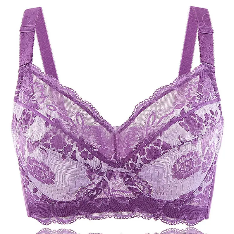 

34 36 38 40 42 44 46 48 B C D E F G H Women Plus Size Full Coverage Non padded Underwire Unlined Thin Floral Minimizer Bra