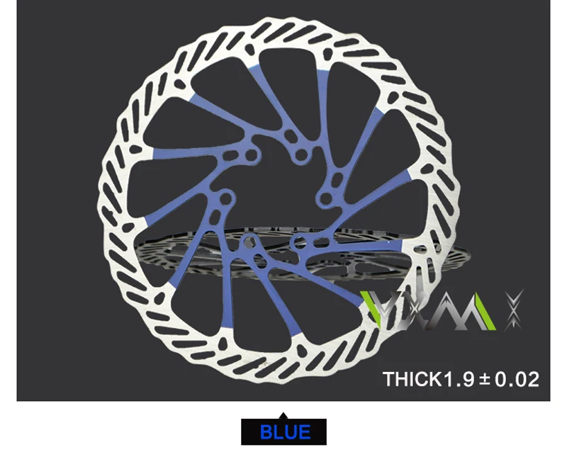 Велосипедные дисковые Тормозные колодки VXM, ротор для MTB велосипеда Avid G3 CS, чистый дисковый тормоз, ротор 160 мм, гидравлический дисковый тормоз, запчасти для велосипеда - Цвет: Синий