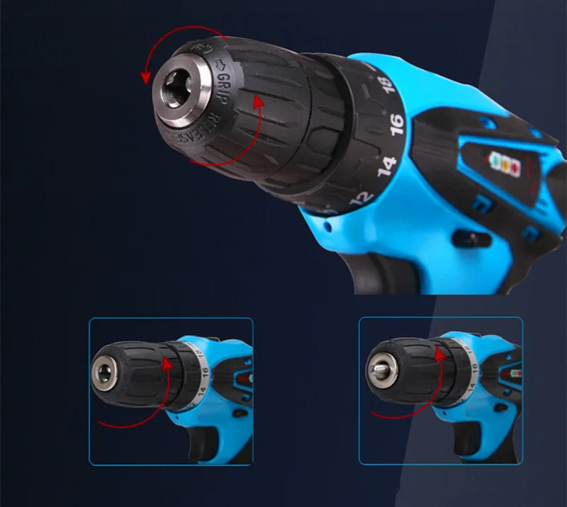 Xltown 12v high quality rechargeable electric screwdriver with two lithium batteries Household cordless | Инструменты