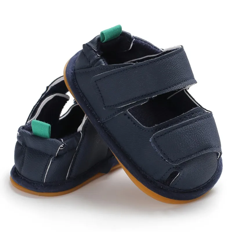 2018 Summer Boys Sandals Fashion PU Solid Color Soft Sole Kid First Walkers Hot Selling Child Crib Shoes Comfortable | Мать и ребенок