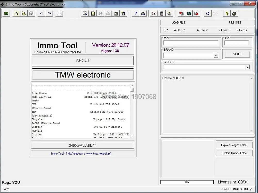 Инструмент Immo V26.12.2007 + неограниченная установка генератора ключей|immo tool|tool tool |
