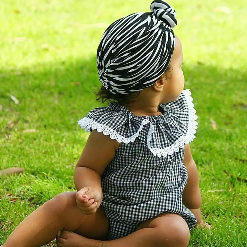 2019 Hot Newborn Kids Baby Girl Infant Casual Ruffle Plaid Romper Jumpsuit Lace Clothes Outfit Wear | Мать и ребенок