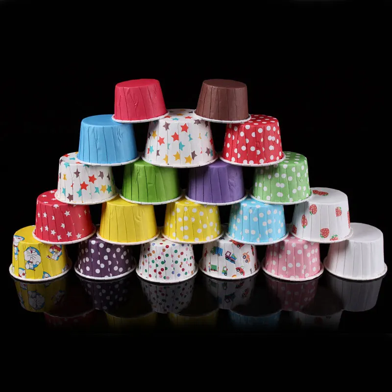 100 шт. Круглые Бумажные Формочки Для Маффинов подложка для торта капкейка форма