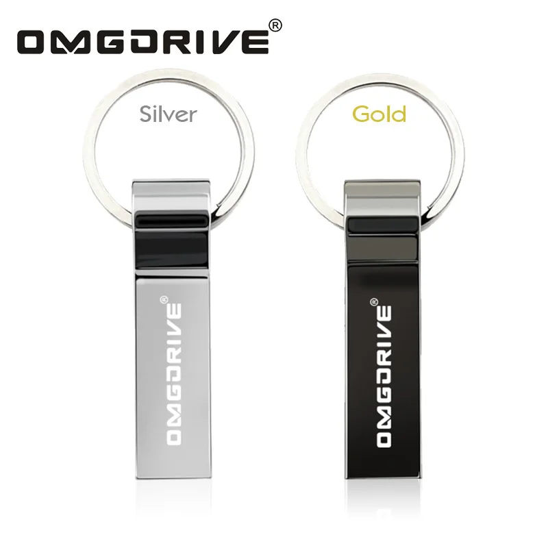 Кольцо для ключей Pen Drive 16 ГБ 8 4 металл нержавеющая сталь Flash 32 64 USB 2 0 флешки Memory Stick