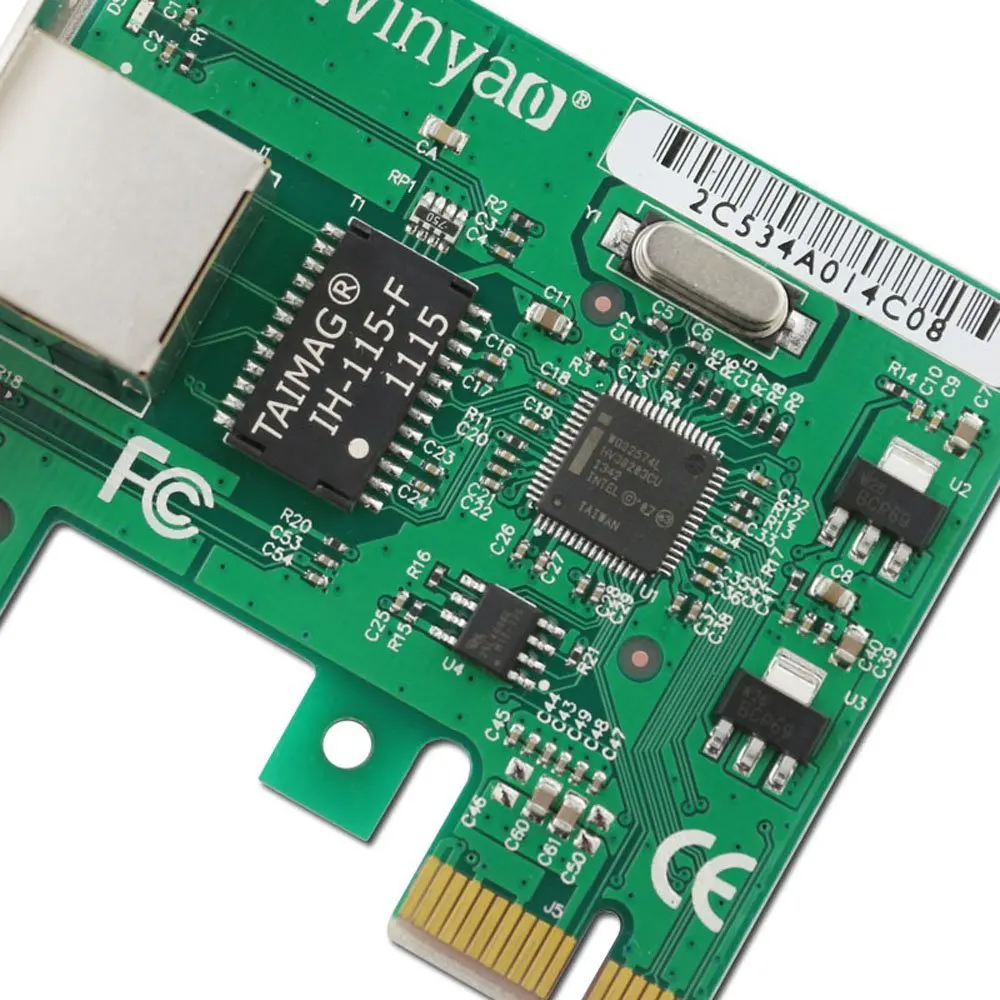 E574T PCI E X1 10/100/1000M RJ45 гигабитный Ethernet сетевой адаптер Nic для 82574 EXPI9301CT/9301CT Nic|gigabit