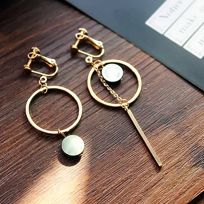 wholesale Girl Jewelry Earring Ear clip Ethnic For Women Square Cubic Zirconia Earrings Vintage Bohemian St | Украшения и