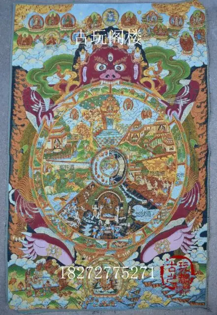 Китайская коллекция вышивка танка тибетская буддийская схема|embroidery bookmark|boutique