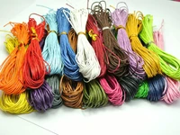 200 meters mixed color waxed cotton beading cord 1mm for bracelet necklace 20 color