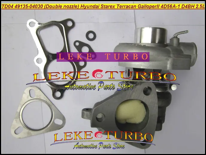 Бесплатная доставка TD04 49135 04030 28200 4A210 (двойное сопло) турбо для Hyundai Starex Libero Galloper 4D56A