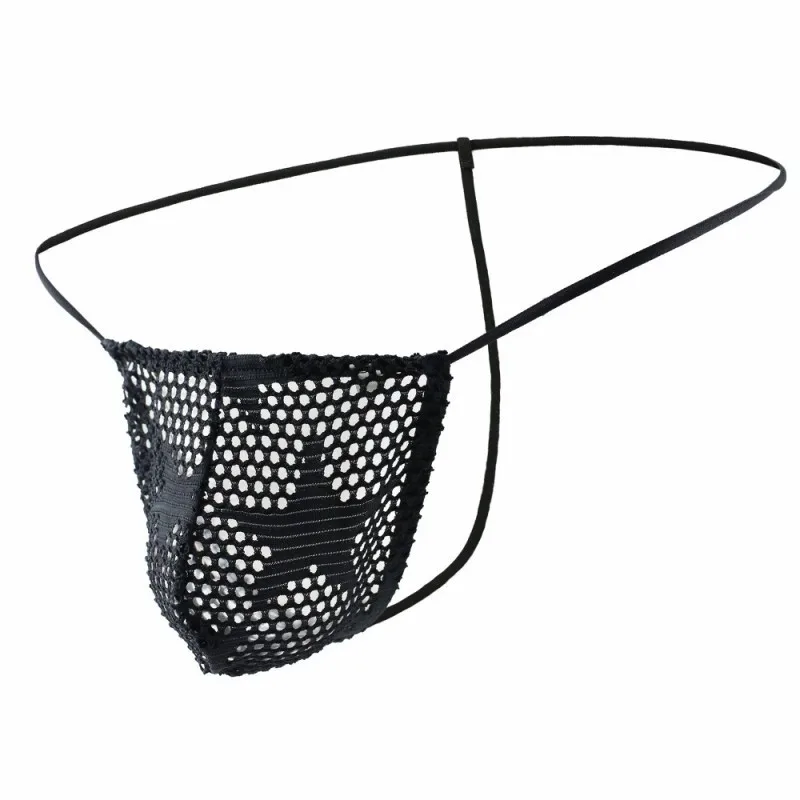 Men Sexy Underwear Star Mesh G String Thong Transparent See Through T Back Underpants Mankini Thongs |