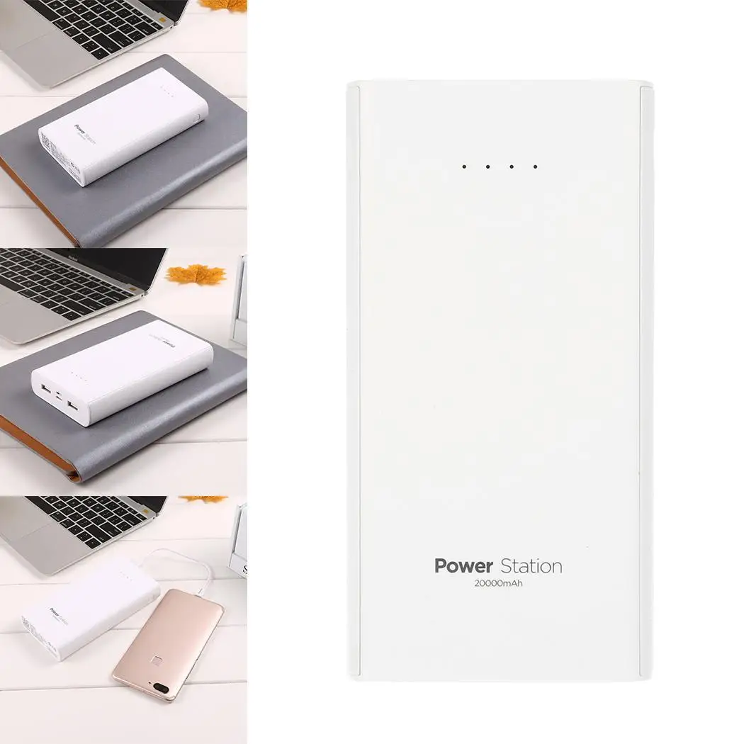 Durable Portable Large Capacity Dual USB Power Bank Mobile Cable Lighting Interface Micro 5V 2 1A | Мобильные телефоны и