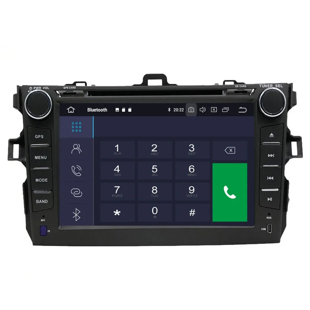 Автомобильный DVD плеер Aotsr Android 9 0 GPS навигация для Toyota Corolla 2007 2013 мультимедийный