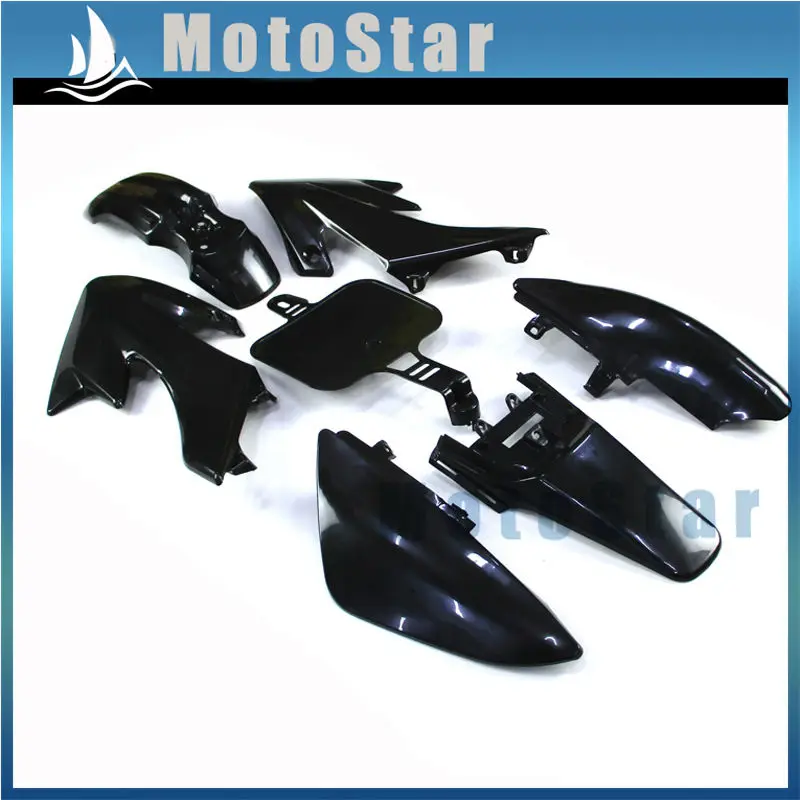 Черный Пластиковый обтекатель комплект крыльев + винты для Honda XR50 CRF50 Pit Dirt Bike 50cc 70cc