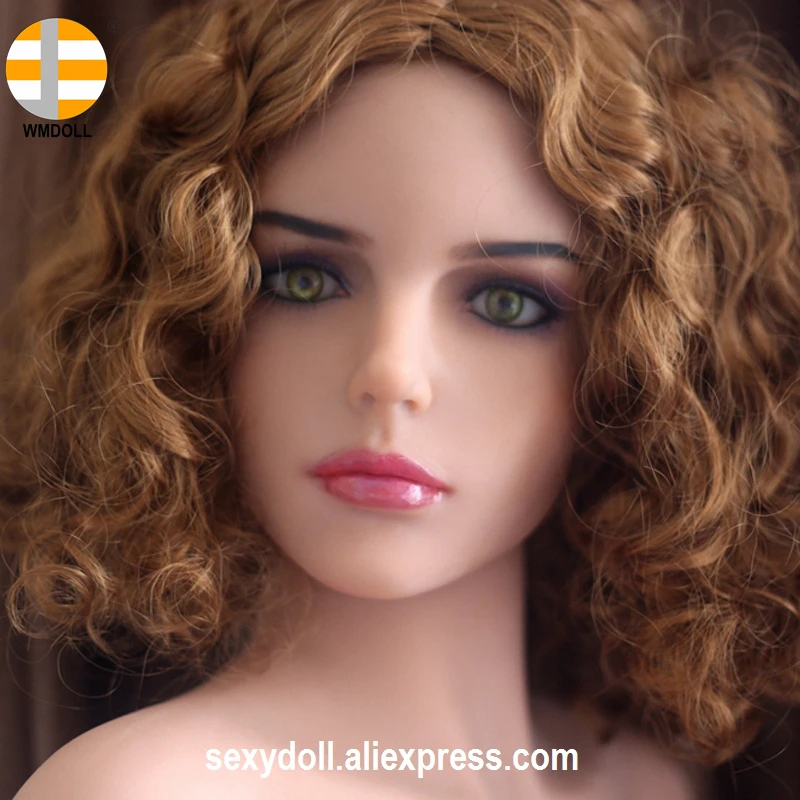 WMDOLL 51 # голова Для Взрослых Силиконовая секс кукла американское лицо загар