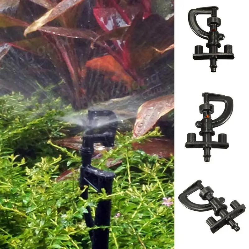 5pcs/lot 360 Degree Rotating G Type Injector Nozzle Micro Sprinkler Garden Irrigation Spray Head Garden Wartering Accessory 0525