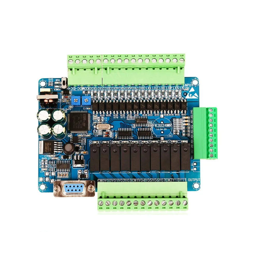 FX3U-24MR ПЛК промышленная плата управления 14 вход 10 выход 6AD 2DA С 485 связь