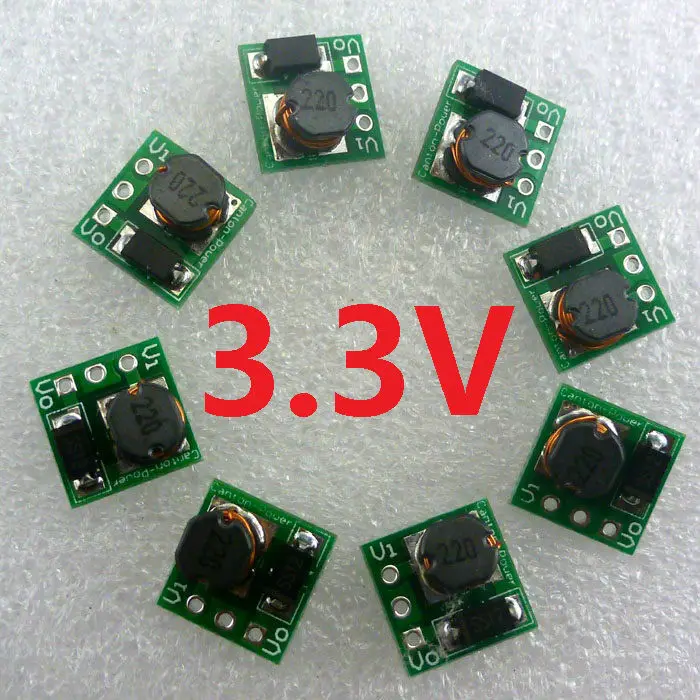 

CE024*8 8pcs 500MA 0.8-3.3V to 3.3V DC DC Boost Switch power Supply Module