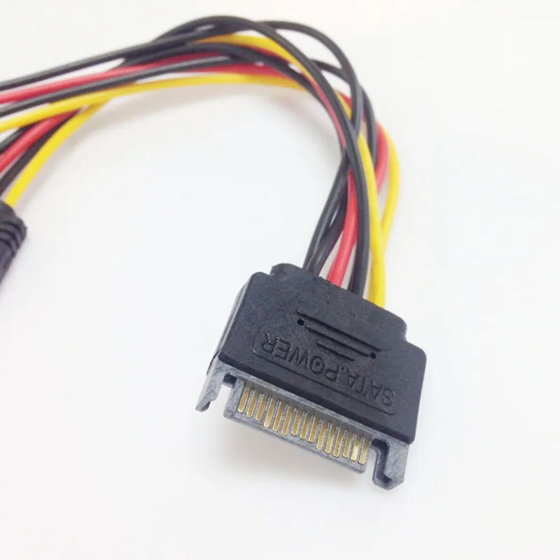 SATA 15 Pin Male To 2 Female кабель питания HDD Y сплиттер универсальный разъем адаптера |